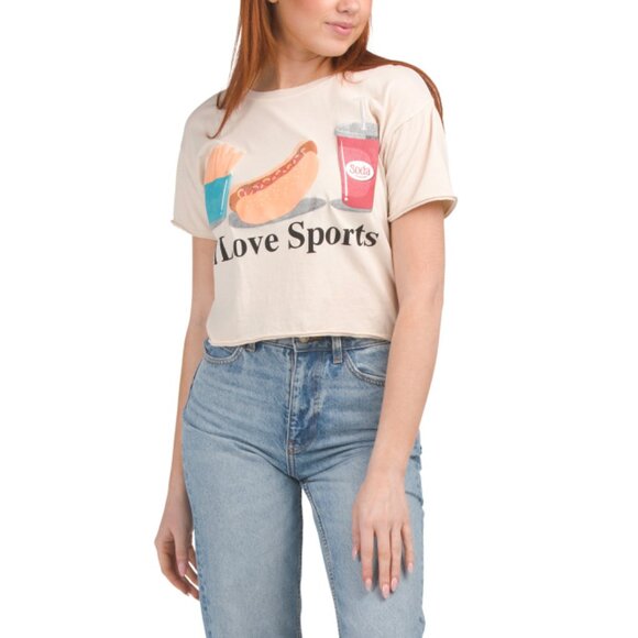 PACIFIC & CO Multi I Love Sports Cropped Tee - Picture 1 of 2